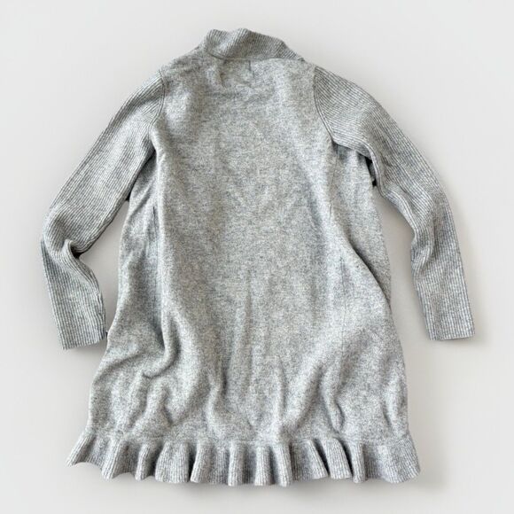 Victorias Secret Gray Cashmere Cardigan Sweater Size XS/S Ruffle - Picture 2 of 7